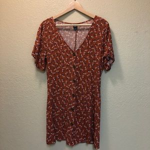 90s style floral dress